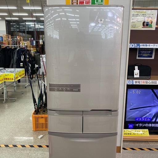 【HITACHI】 【R-K40HJ1L】 5ドア冷蔵庫