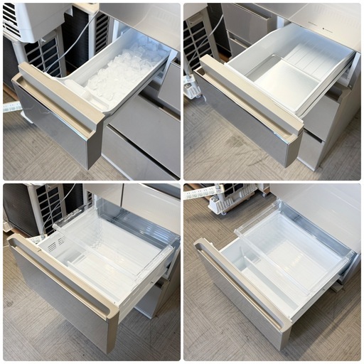 【超美品‼️】パナソニック 2020年製 450Lノンフロン冷凍冷蔵庫 自動製氷 高級ガラスドア ナノイー 微凍結パーシャル サテンゴ