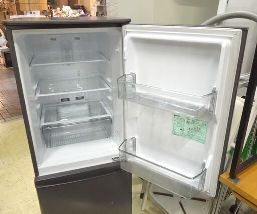 外観ダメージあり 三菱 2ドア冷蔵庫 146L ファン式 2022年製 MR-P15G-H1 マットチャコール 100Lクラス 札幌市東区 新道東店