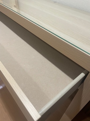 【IKEA】　デスク　ドレッサー　オーク