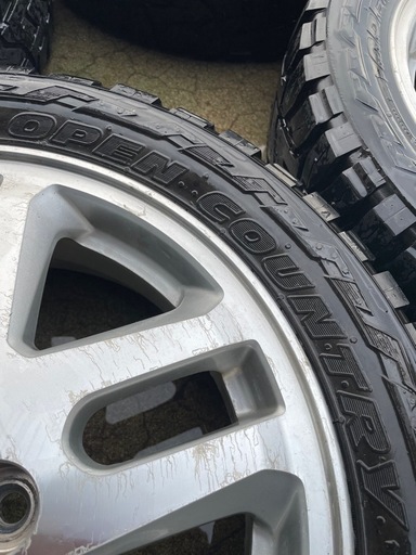 ダイハツ純正アルミホイール タイヤTOYOオープンカントリー165/60R15
