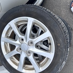 ダイハツ14インチ純正ホイールタイヤ4本155/65R14 タイヤ製年2023年溝 
