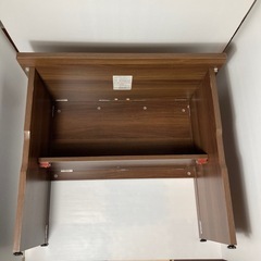 美品　山善　折りたたみデスク　木製の画像