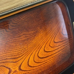 箱付き新品　昭和風木製トレーお盆の画像