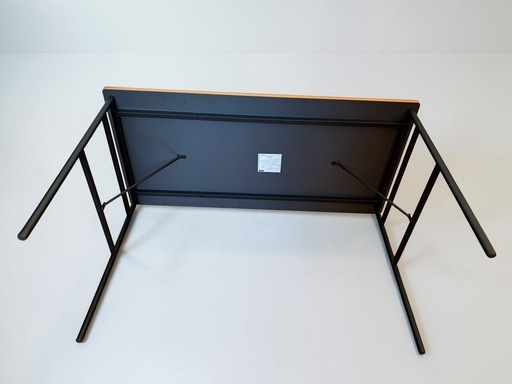 デスク　幅120cm 木製×スチール 4人掛け  ダイニングテーブル