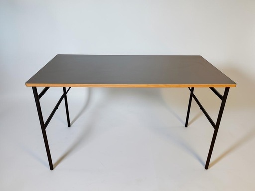 デスク　幅120cm 木製×スチール 4人掛け  ダイニングテーブル
