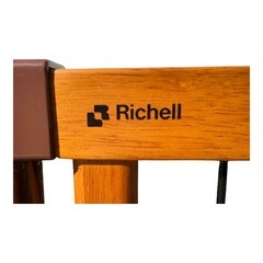 【美品】リッチェル 木製ゲート✨ペット・ベビー用／自立式／扉付きの画像