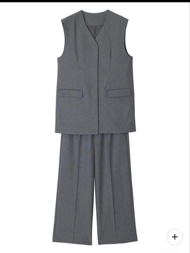 【Ameri】OTONA MUSE LONG VEST WITH PANTS