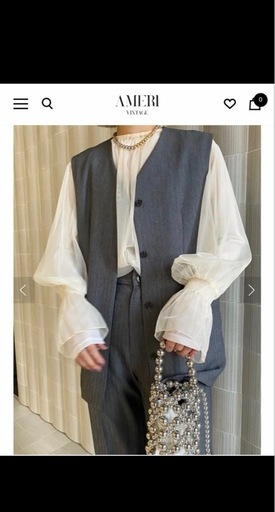 【Ameri】OTONA MUSE LONG VEST WITH PANTS