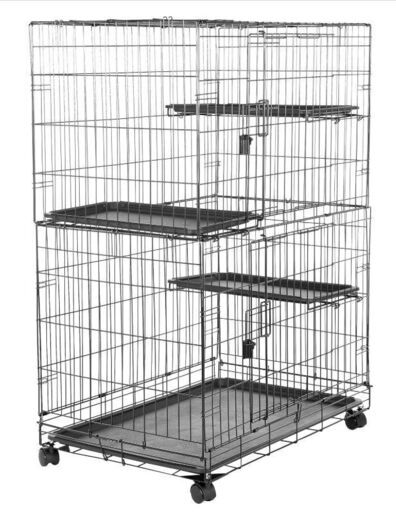 猫ケージ  大型 3段・まだまだ使えます。