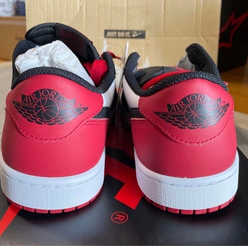 Nike AJ1 Retro Low OG 'Black Toe' 27.5㎝