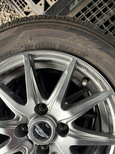 165/70R14, ヨコハマタイヤ,2023年,アルミホイル4本セット
