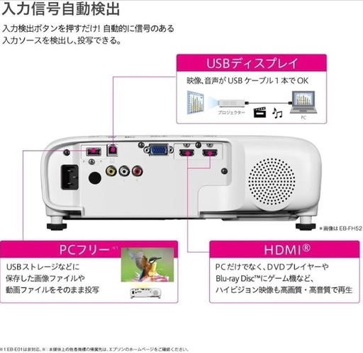 エプソン プロジェクター EB-W06 フルセット 高輝度3700lm 会議・プレゼンに最適