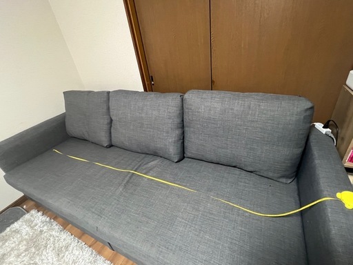 IKEA FRIHETEN 3人掛けソファベッド ダークグレー