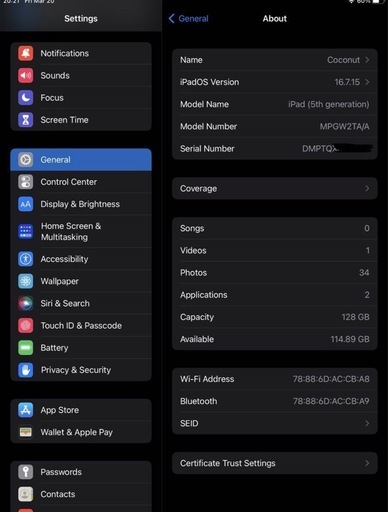 Apple iPad (5th generation, 2017) の出品です。