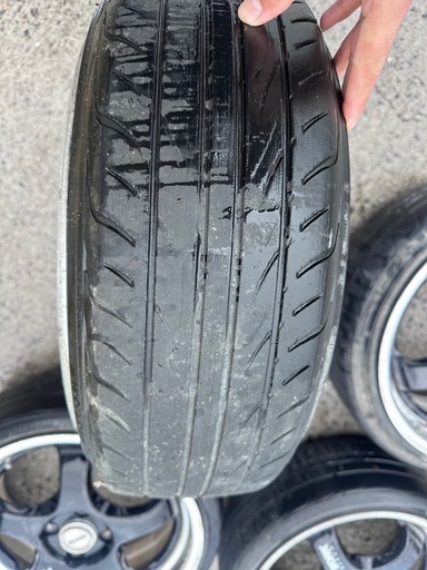 WORK MESTER 16インチホイールセット　165/40R16 タイヤ４本溝無し　PCD 100. 4穴　J数リ　フロント　16