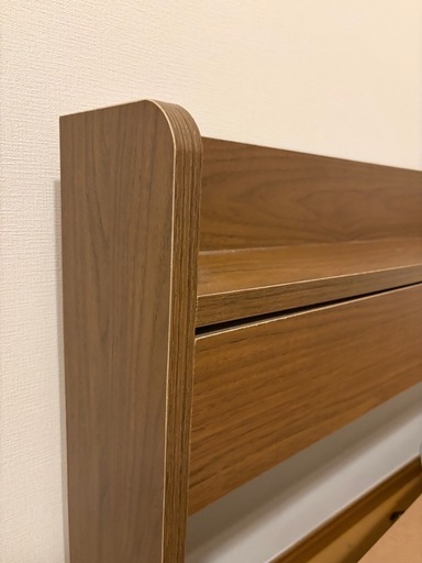 【美品】収納付きセミダブルベッド（マットレスセット）