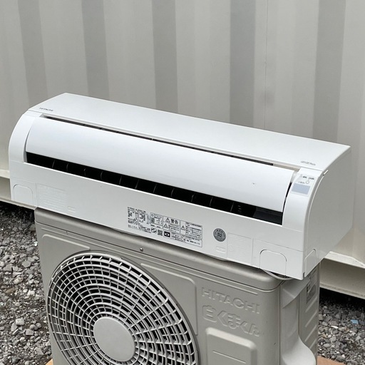 取付け可 ! !◇日立 エアコン 8畳用 2019年製 単相100V 白くまくん ソフト除湿RAS-AJ25③ 洗浄済み ! 保証付き
