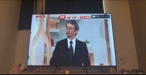 4/18までに来れる方、テレビ75インチ　ハイセンス