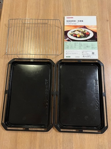 【値下】東芝　石窯ドーム ER-XD3000 修理後未使用 天板2枚 焼網 説明書付