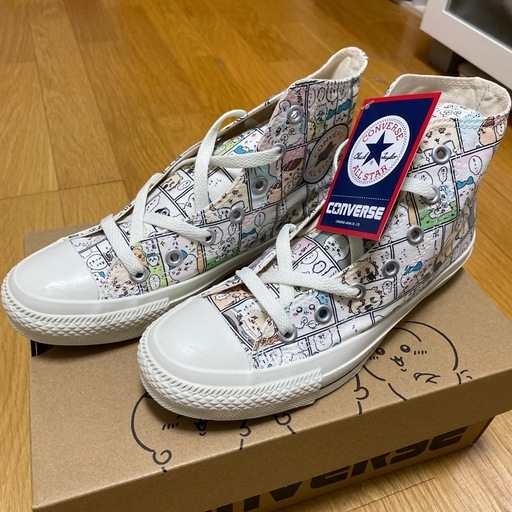 【新品】ちいかわマルチ柄コンバース