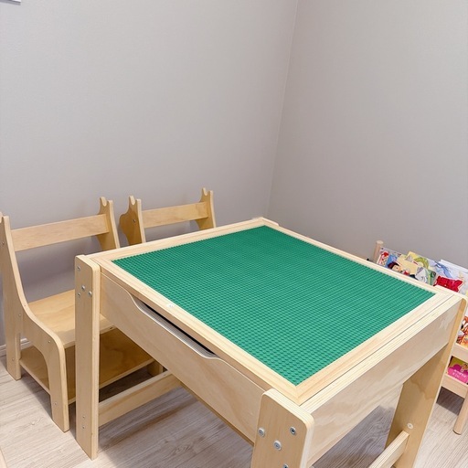 子ども用テーブル椅子セット ブロックテーブル・チェアセット