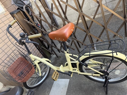 20インチ 折りたたみ自転車／要修理・現状渡し／防犯登録可／ (A͜͡Y 