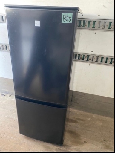NO B23 ?福岡市内配送設置無料✨?三菱 146L 2ドアノンフロン冷蔵庫 keyword キーワードブラック MR-P15EF-