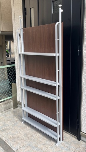 突っ張り式パーテーション 本棚