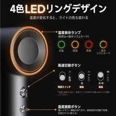 【新品】高速ヘアドライヤー　速乾 軽量 大風量 静電気抑制 高濃度マイナスイオンの画像