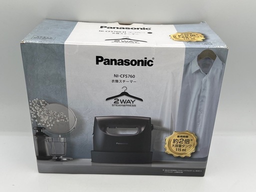 Panasonic 衣類スチーマー グレー NI-CFS760