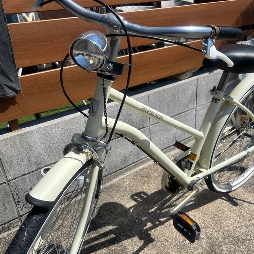 自転車 白 オフホワイト キッズ