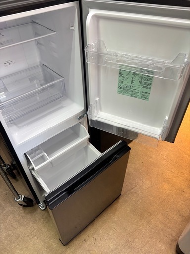 AQUA 冷蔵庫 135L カッコいいシルバーカラー AQR-J14P(S)
