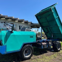 筑水キャニコム 乗用運搬車 ELL801 ライガー 油圧ダンプ 小型特殊自動車 LIGER 4WD 中古 海運可の画像