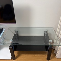 【美品】ガラス製　テーブルの画像