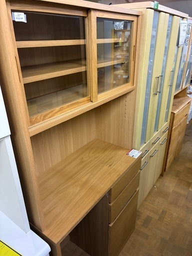 【ジャングル深井店】食器棚  ブラウン 茶 キッチン家具 家具 堺市 深井【FU457】