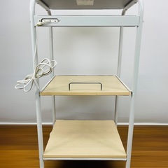 山善 YAMAZEN レンジワゴン GRW-41 コンセント付 キャスター付の画像