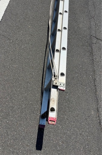 2連はしご　梯子　全長7.7mくらい　メーカー不明