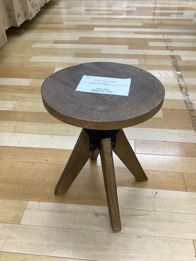 【トレファクラパーク岸和田店】スツール　Knot antiques 回転式　ラウンド　ブラウン