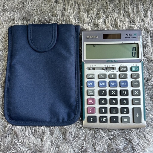 CASIO 製 ND-26S プロ用実務電卓 ソフトケース付