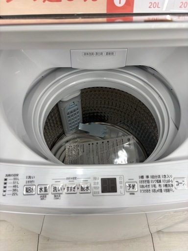 AQUA 全自動洗濯機 AQW-V7E4 7.0kg 2025年製 リファビッシ 1品、クリーニング済50Hz／60 2 自動おそうじ