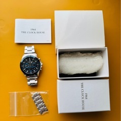 【値下げしました】THE CLOCK HOUSE MBC1003-BK6A 金属ベルト時計(美品)の画像