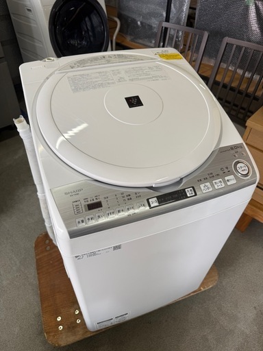 SHARP 8.0kg 洗濯機　ES-TX8D-W 2020年製