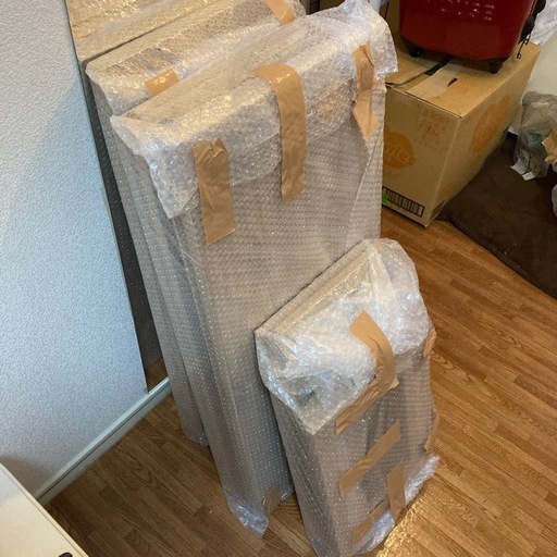 【美品】キッチンボード 幅90cm コンセント付 食器棚 ナチュラル