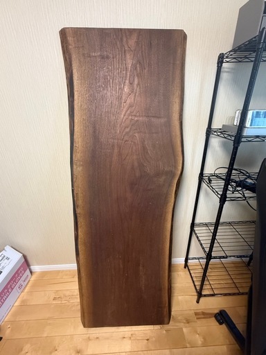 ウォールナット 無垢一枚板 天板 165cm 厚さ6cm DIY・デスク・テーブル用