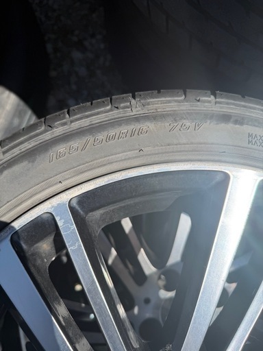 綺麗なタイヤホイール4本セット165/50R16
