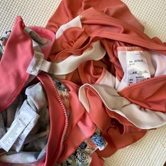 女の子用 水着セット（ラッシュガード付き）の画像