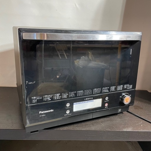 G192017年製 Panasonic スチームオーブンレンジ Bistro NE-BS804-K 
