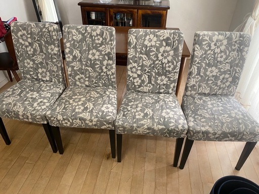 IKEA ダイニングチェア4脚 (ぽぽ) 越後石山の家具の中古あげます・譲り 