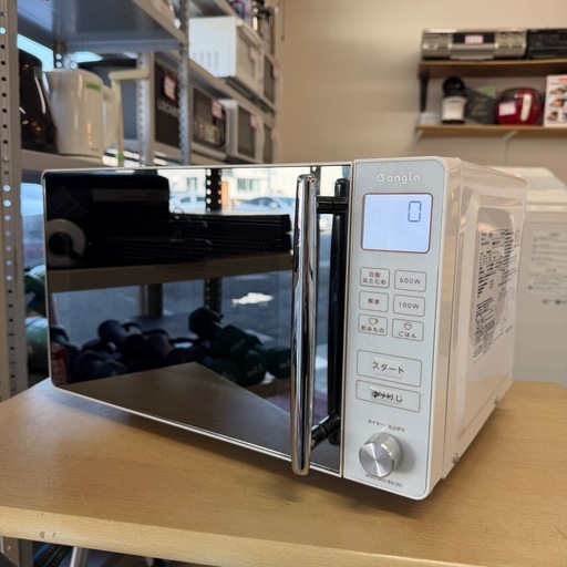 【美品‼️】e angle  2021年製 電子レンジ フラット庫内 エディオン